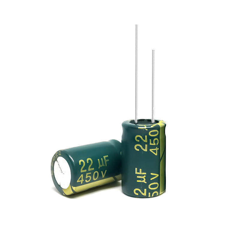 450V 22UF 13x21mm 22UF/450V Aluminum Electrolytic Capacitor High Frequency Long Life Insert Series