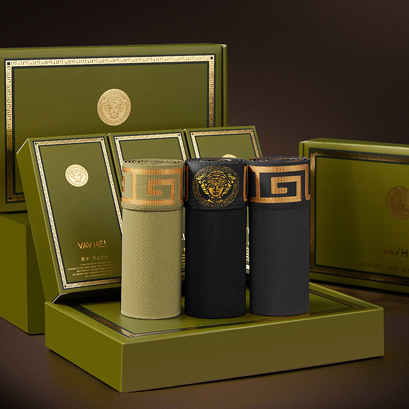 [아이스실크 선물상자] 올리브그린/하이그레이드 블랙/포그그레이