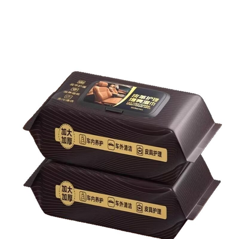 가죽 관리 물티슈 {팩당 80개}