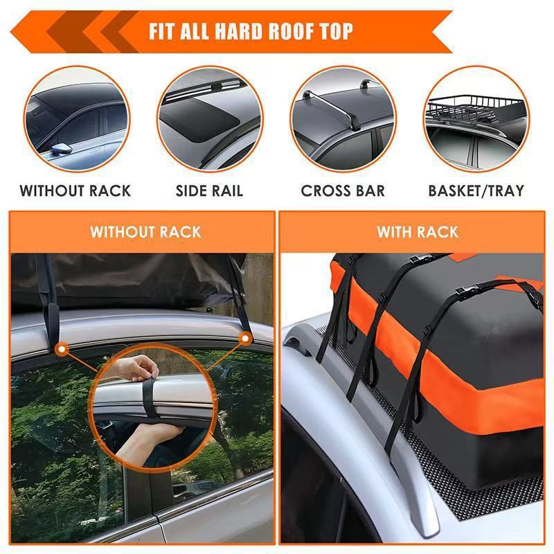 Car Rainproof Luggage Bag, Outdoor Roof Luggage Bag, Wear-Resistant Storage Bag, Waterproof Roof Luggage Bag, Large Capacity