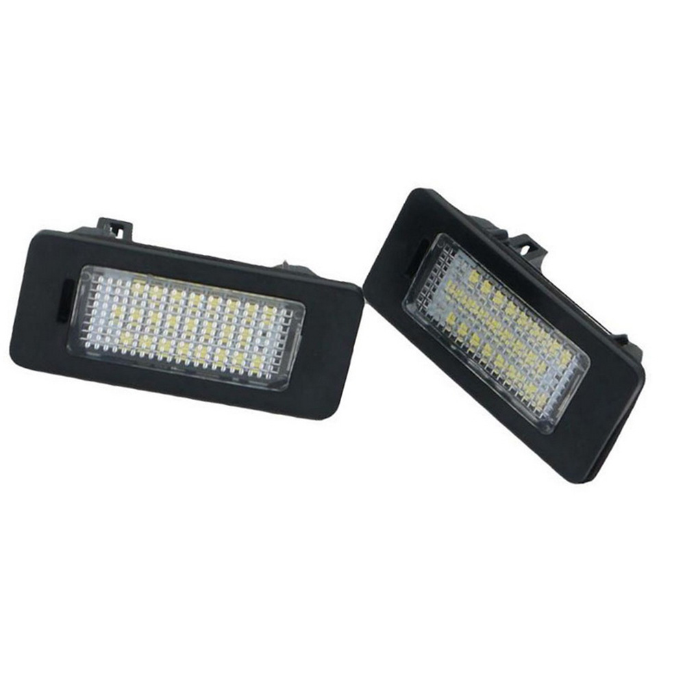 Suitable for Volkswagen Golf 10-12 T4 90-03 93-04 license plate lights, 24 LED white lights with black frames, 2 pieces