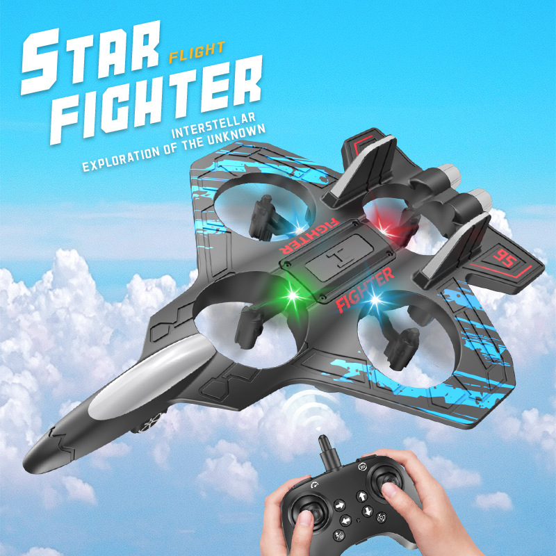 New cross-border 20 fighter quadcopter long endurance drone children gift toy foam aircraft