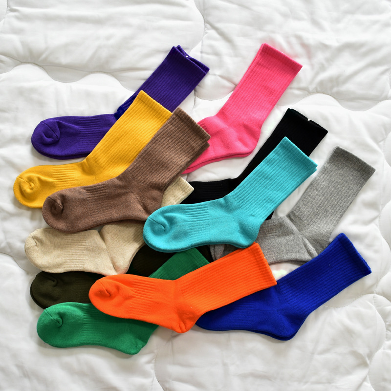 Modern Dance Thickened Men's and Women's Classical Dance Socks Towel Bottom Sports Middle Tube Exercise Adult Children's Ballet Socks Large Size