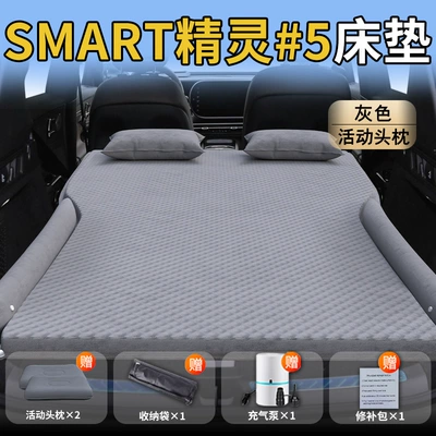 Vehicle-mounted inflatable bed Rear Bed Smart Elf 5 - smart-elf-525-25-models-smart-elf-5-special-gray-movable-headrest-wave-point-wings-style