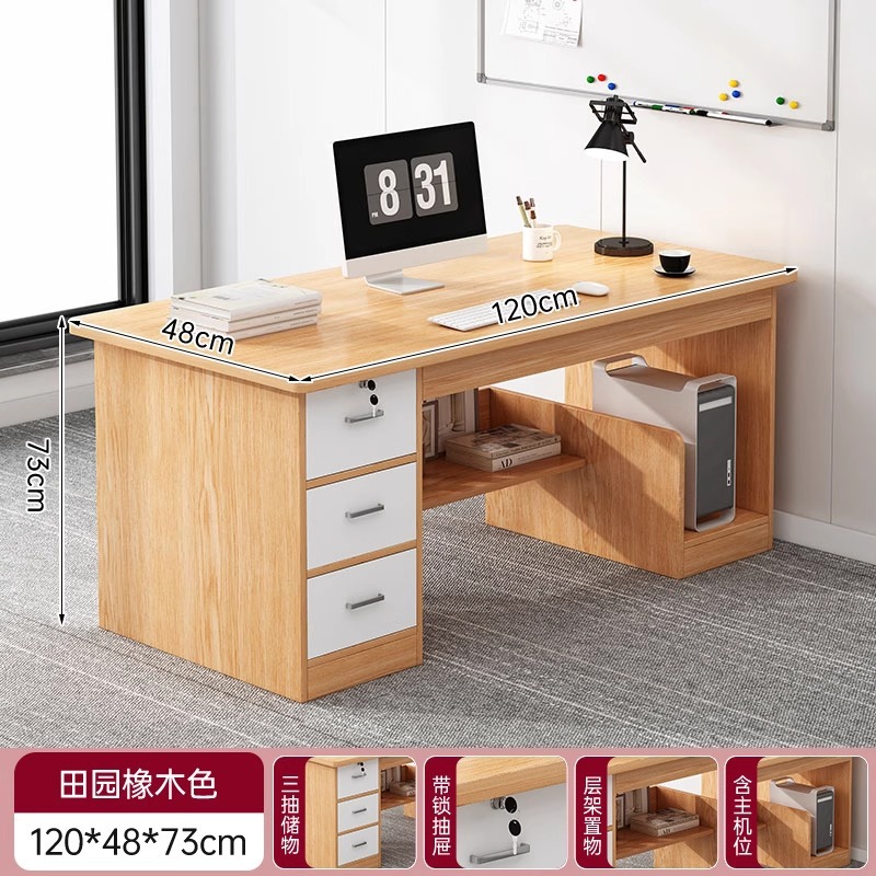 Mesa de oficina de personal mesa y silla de oficina combinación simple mesa de escritorio moderno jefe doble mesa de computadora