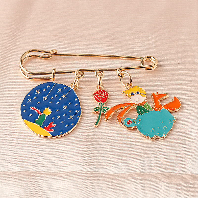 Cute Cartoon Character Alloy Plating Unisex Brooches display picture 5