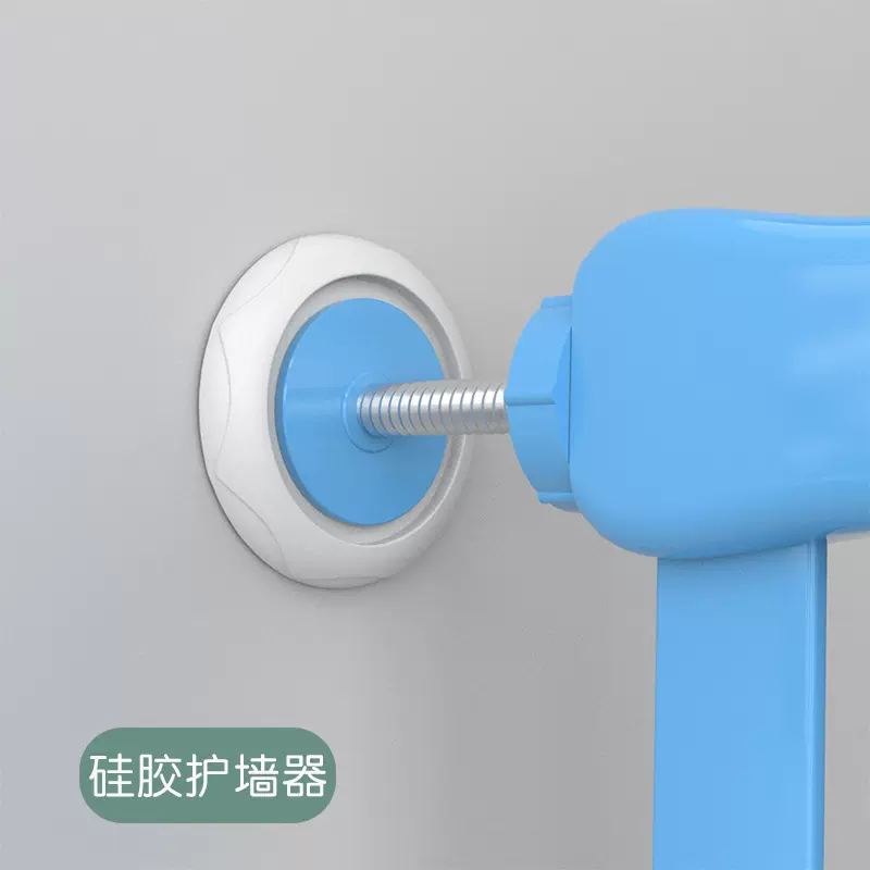 跨境新品门护栏护墙器宠物护栏门栏楼道栅栏配件伸缩杆固定器硅胶