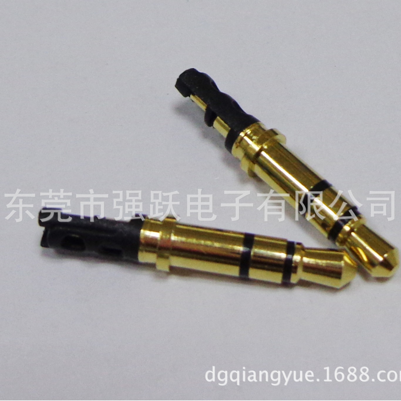 视频插头耳机插头镀金3.5*6.0双声道立体头三级四极DC头