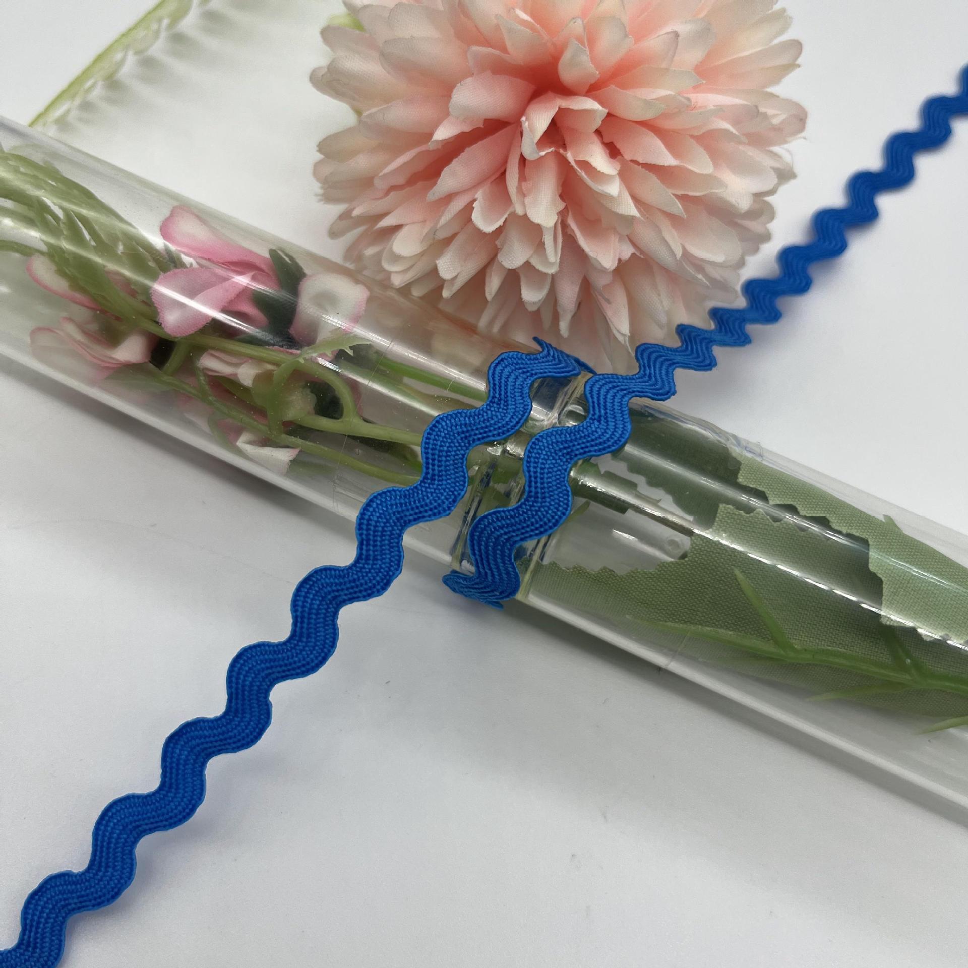 5mm color sólido ondulado en forma de S correas curvas de encaje correas cortinas sombreros ropa para niños vestidos accesorios de boda accesorios de ropa