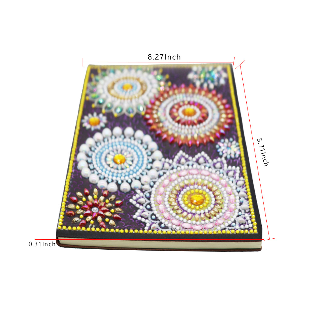 Pegatinas personalizadas para cuadernos con pintura de diamantes DIY, pinturas decorativas de diamantes hechas a mano, cuadernos con pintura de diamantes, pintura de diamantes completa.