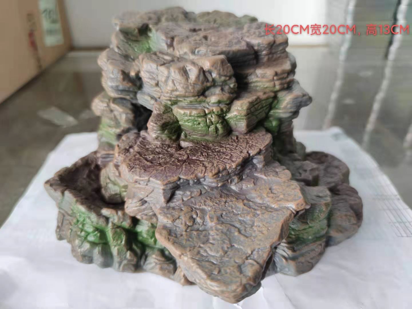 仿真场景沙盘模型石头模型恐龙农场动物场景摆设假山大石头石块