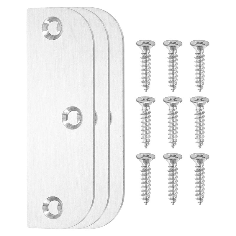 Junta de relleno de bisagra de puerta de acero inoxidable junta de bisagra de puerta de cubierta de agujero de puerta bisagra en blanco con tornillo al por mayor