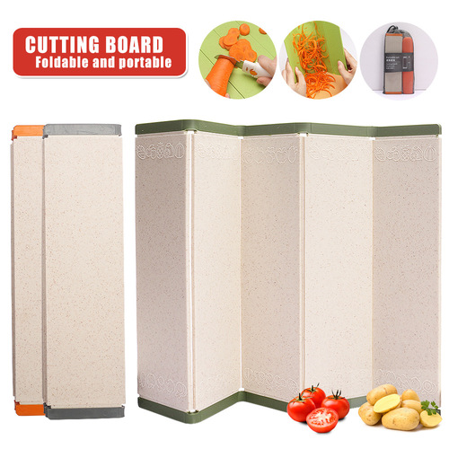 Wheat straw chopping board creative folding chopping board vegetable and fruit cutting board home kitchen chopping board picnic chopping board