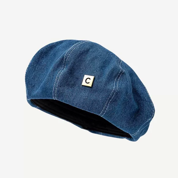 Denim beret