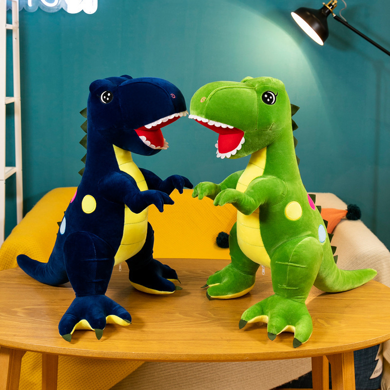 Lindo juguete de dinosaurio Tyrannosaurus rex muñeco de peluche muñeco de dibujos animados muñeco creativo regalo de vacaciones para niños agarre bebé