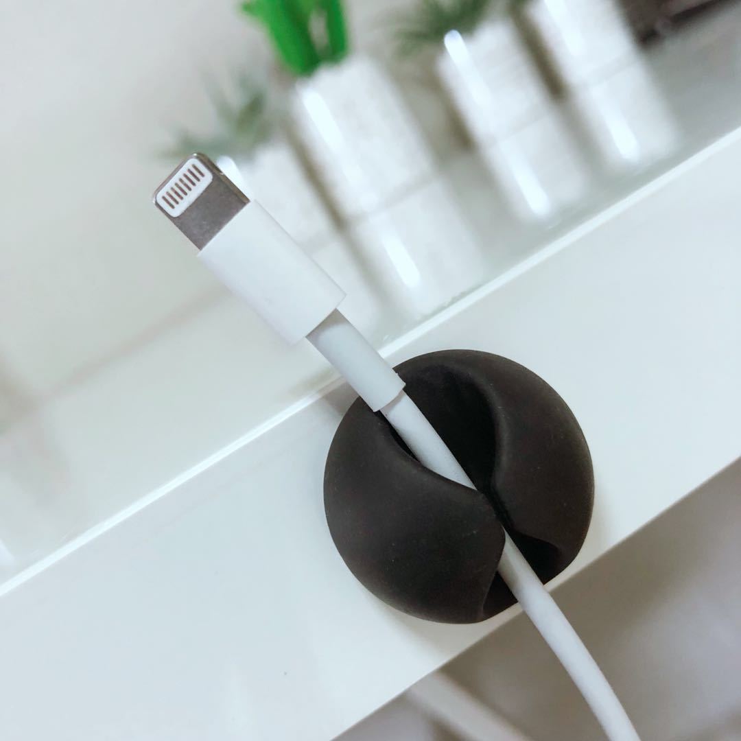 桌面USB电线夹固定扣固线夹固线器线卡线夹线扣绕线器理线器套装