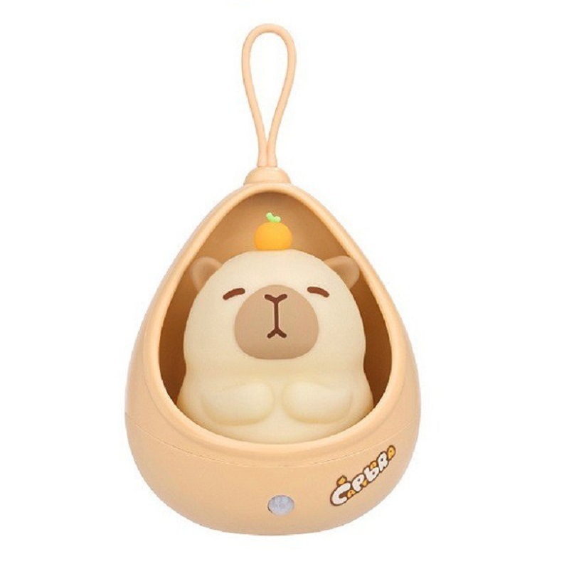 かわいいカピバラナイトライト LED スマート人体センサーライト USB 充電式寝室のワードローブ通路壁ランプ|undefined