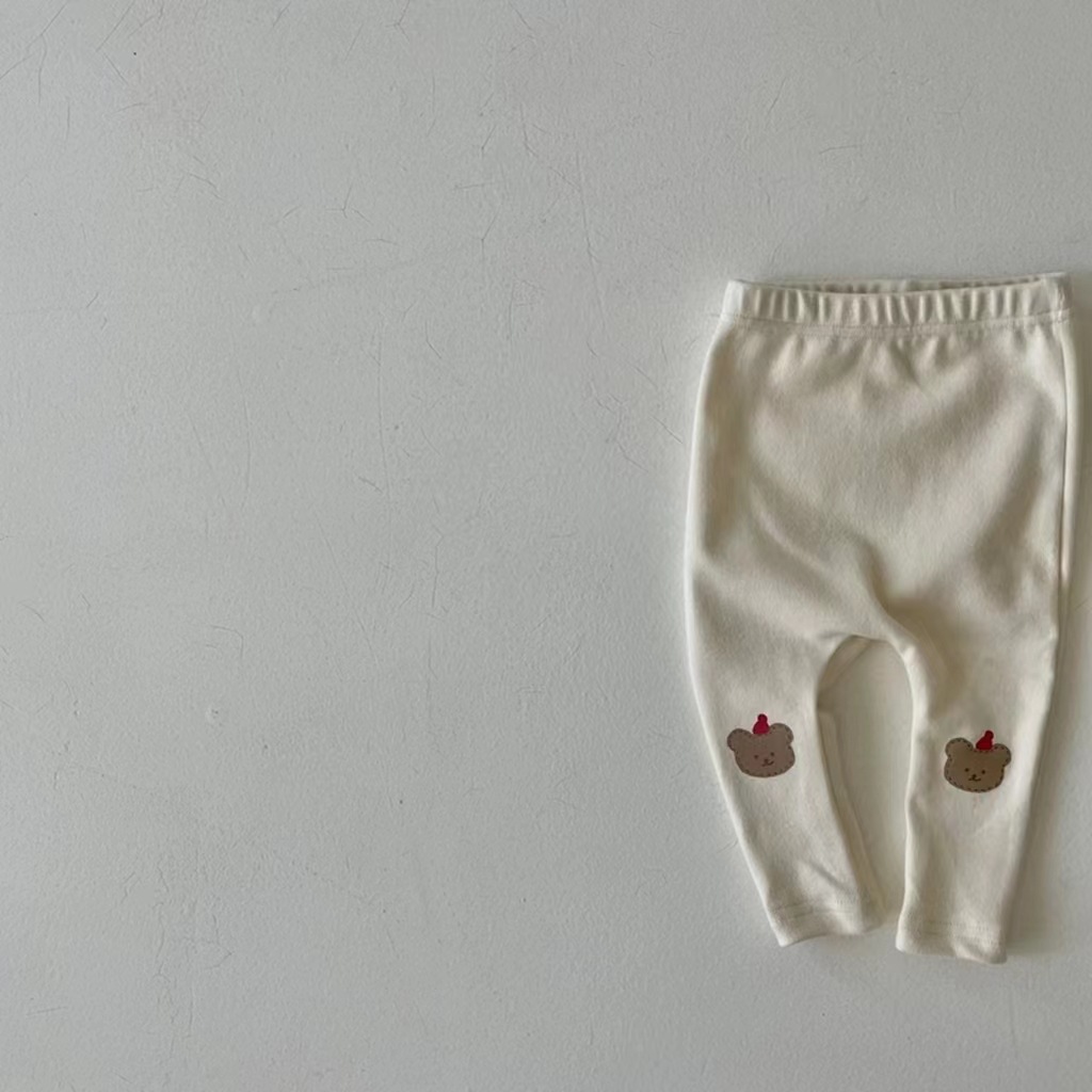 23 primavera y otoño niños y niñas bebé algodón suave cómodo lindo dibujos animados grandes PP leggings pantalones de los niños