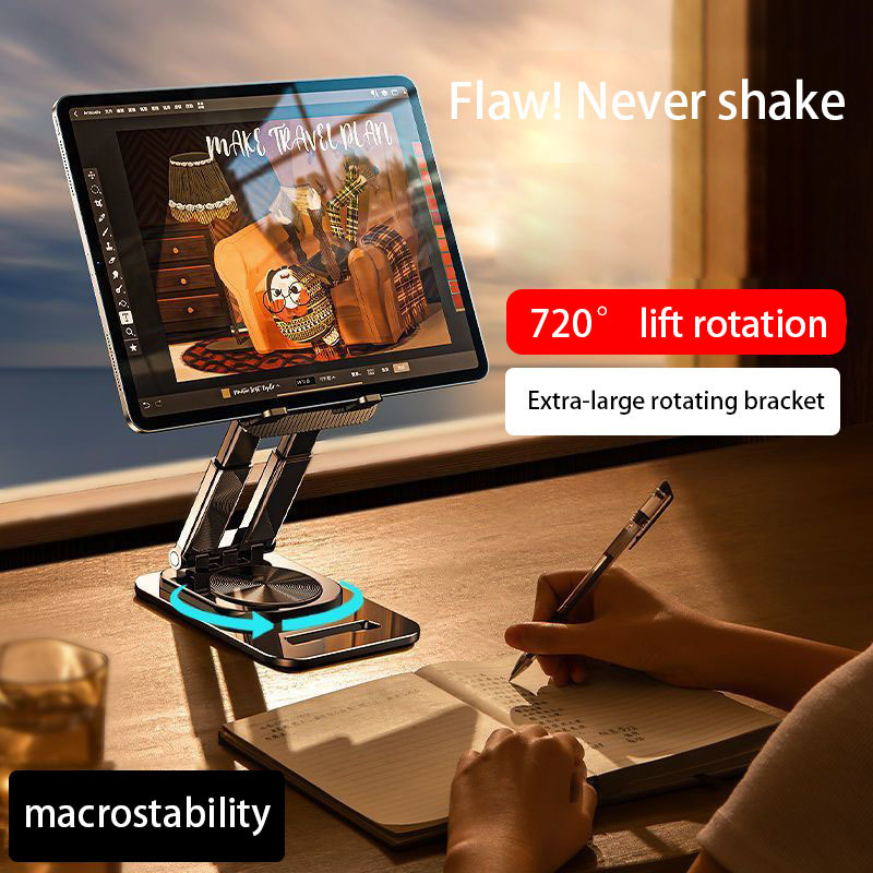 360 ° 回転タブレットスタンドデスクトップゲーム适用ipad学习机スタンド絵画回転携帯电话ラック|undefined