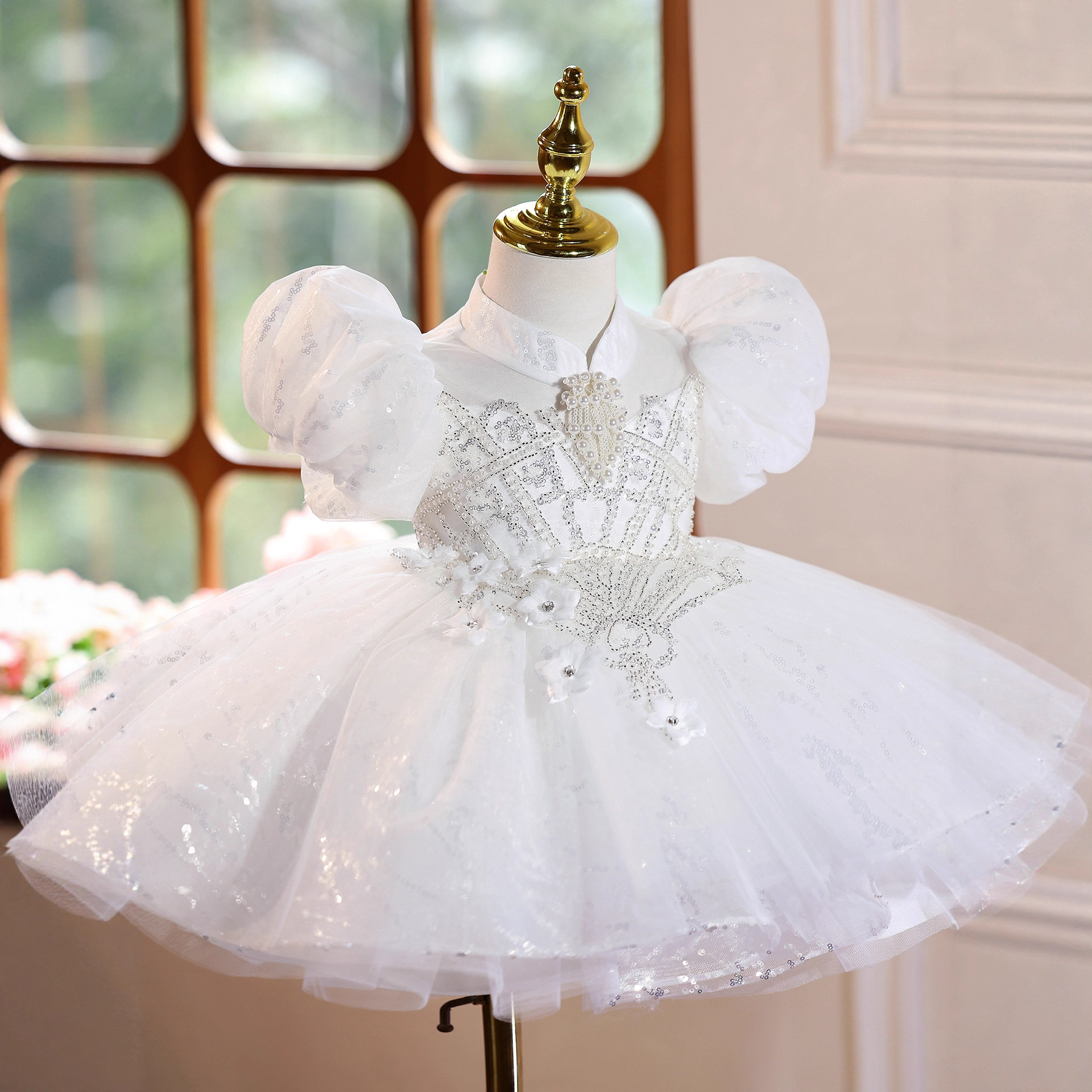 Prinzessin Hochzeitskleid Für Mädchen Blumenmädchen Kleid_voghion.com