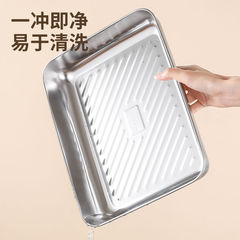 ステンレス新鮮箱家庭用ギョーザ角箱キッチン食品級蓋付き角皿冷蔵庫収納箱ピクニック箱