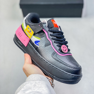Putian Af1 Shadow Air Force One Low-Top Thick-Soled Sneakers for Women Macaron Fashion Student Casual Sports Shoes