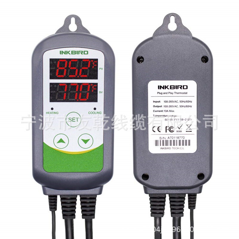 Inkbird Itc-308 Digital Temperature Controller 2-Level Export Thermostat Heating and Cooling Mode Compartment Inkbird Itc-308 Digital Temperature Controller 2-Level Export Thermostat Heating and Cooling Mode Compartment