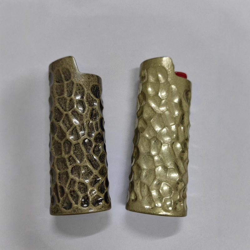 DDOLPHIN Dolphin-906-3 Metal Antique Hammered Meteorite Pit Bick J6 Lighter Shell Set DDOLPHIN Dolphin-906-3 Metal Antique Hammered Meteorite Pit Bick J6 Lighter Shell Set
