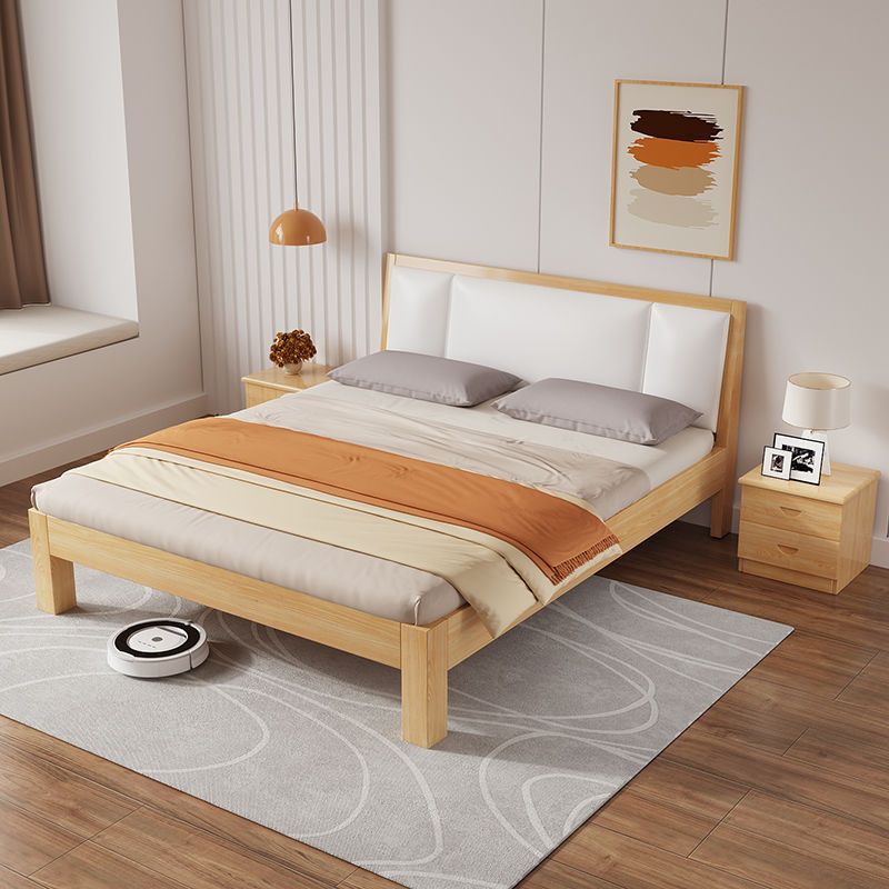 Dormitory 1m Single Bed Frame Solid Wood Bed 1.5m Modern Simplicity 1.8m Economical Double Bed Rental Room