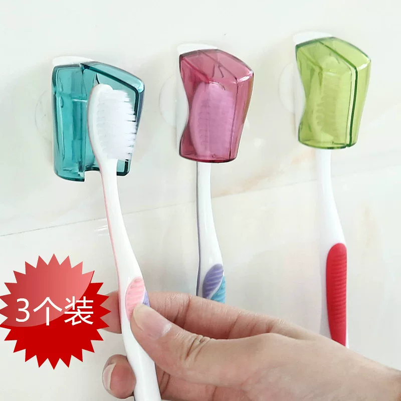 Toothbrush, dust cover, foldable brush, 3 pieces