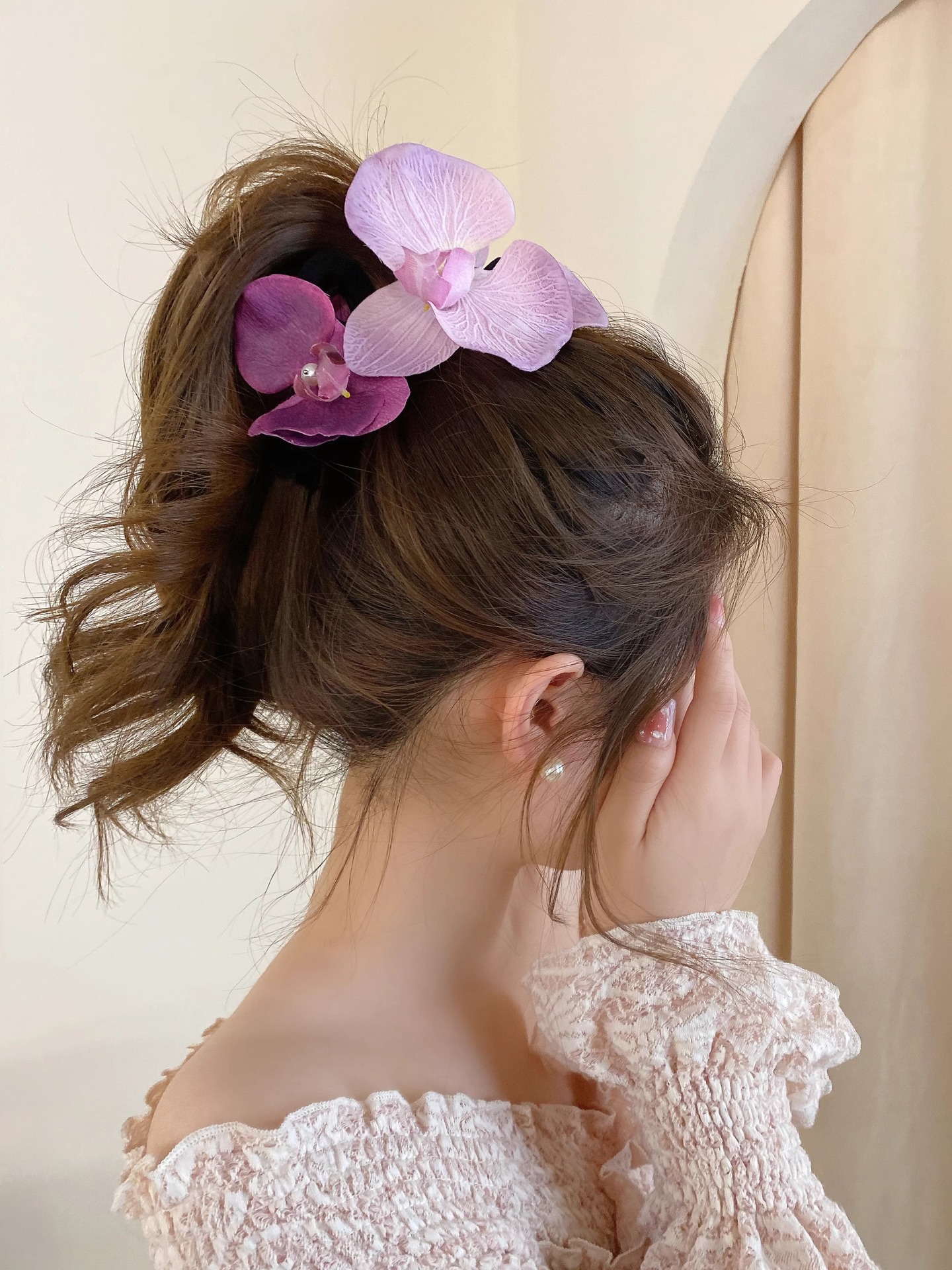 Women's Sweet Flower Plastic Hair Clip Hair Claws display picture 3