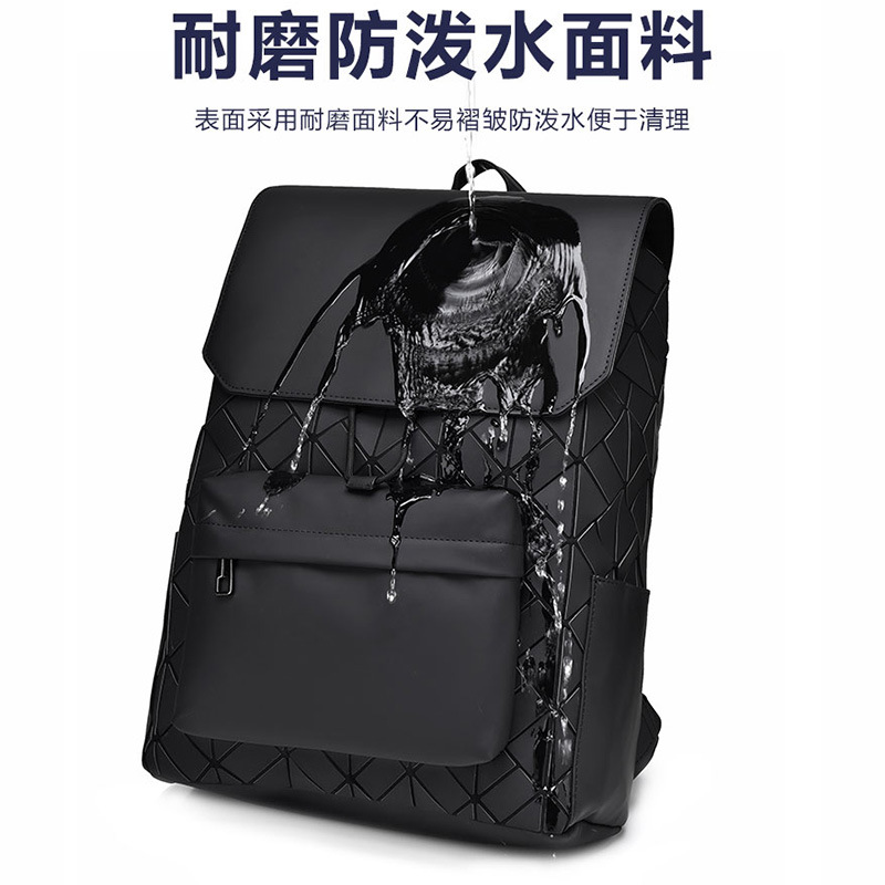 2024新品メンズビジネスリュックサック大容量高级感大学生カバン多机能旅行バッグブーム