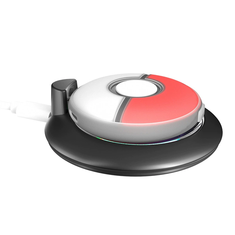 Pokémon GO Plus+ Pokémon Ball RGB Bright Light Magnetic Suction Charging Stand Silicone Soft Shell Set