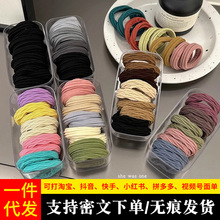 2025头绳韩版高弹力发圈女百搭橡皮筋扎头发绳丸子头发饰防滑辫子
