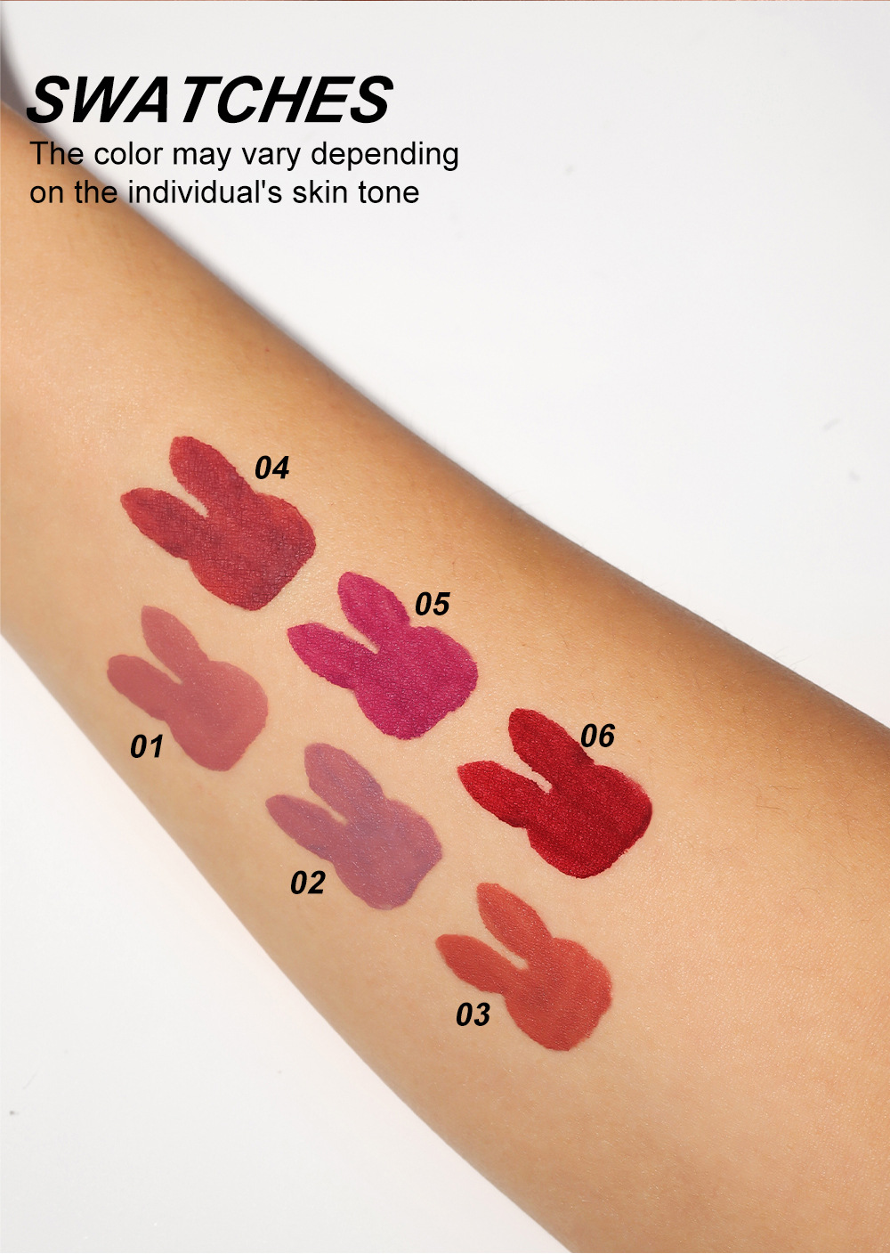 YOUNG VISION Matte Lip Gloss Set, 6-piece Lip gloss Set, Velvet Lipstick Cross-border Makeup undefined