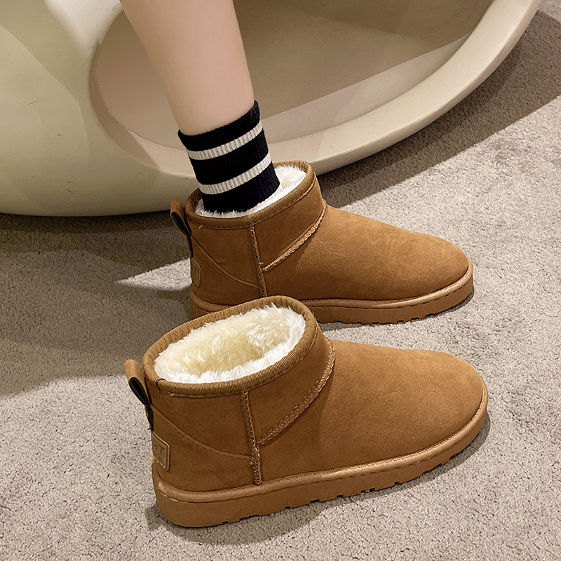 Stivali da cowboy da donna Stivali da pioggia Pelliccia sintetica Vintage Western Tacco basso Punta quadrata Slip-On Calzature da esterno stringate_voghion.com