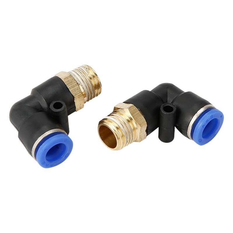 AKS Aix пневматический элемент Метрическая резьба Локоть PL плесень под прямым углом соединение газовой трубы грубый зуб мелкий зуб M6M8