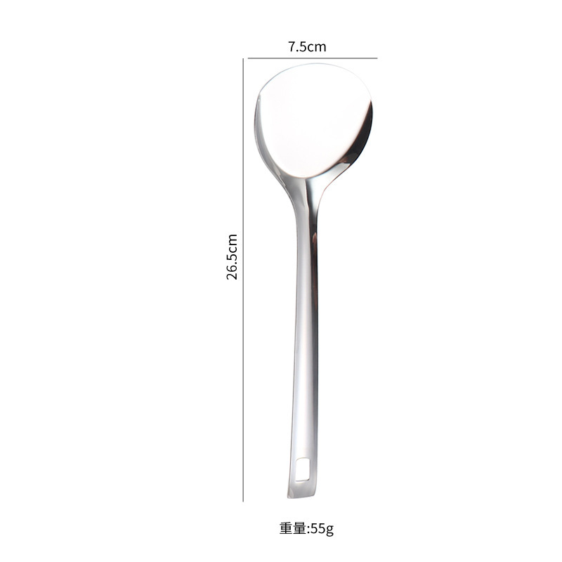 ステンレスの鍋シャベルの柔らかいゴムの柄の調理器具の8セットの調理スプーンの火鍋のスプーンの漏れたスプーンなどの台所の小さい調理器具のセット|undefined