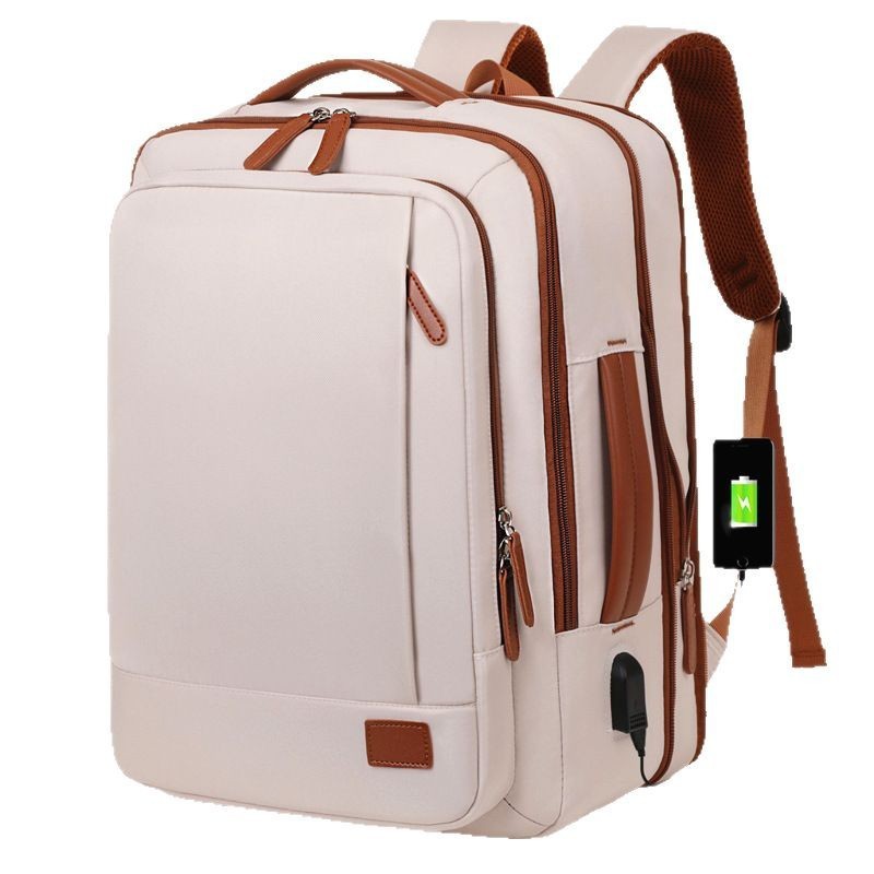 Foreign Trade New Model Large-Capacity Expandable Business Laptop Bag Multi-Compartment Multi-Functional Portable Casual Backpack Wholesale