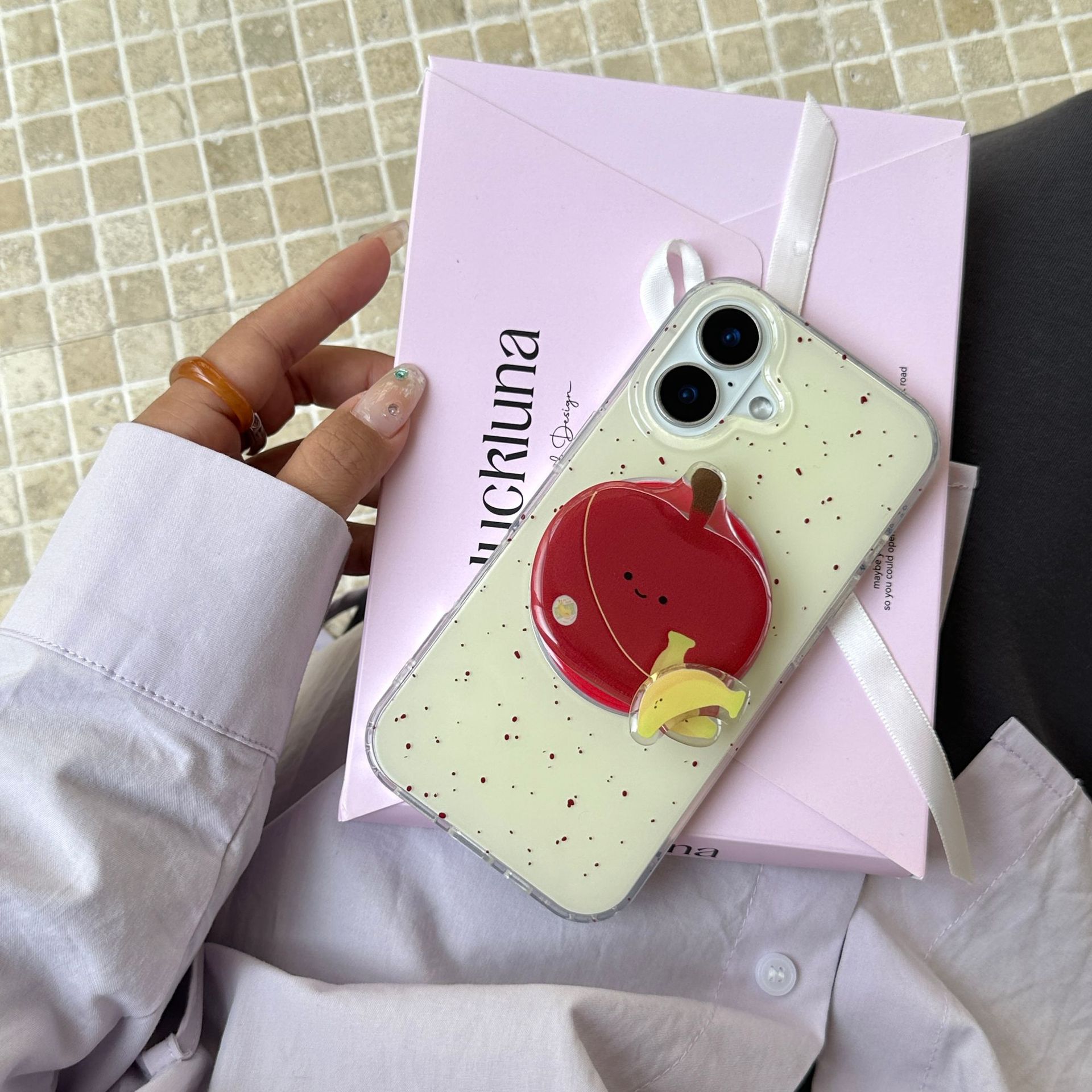 Simple salpicadura de tinta magnética Apple para iPhone15ProMax nicho 16Pro pareja 14/13 femenino 16PM nuevo