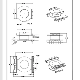 EQ4020-1 变压器骨架 电木骨架定制批发