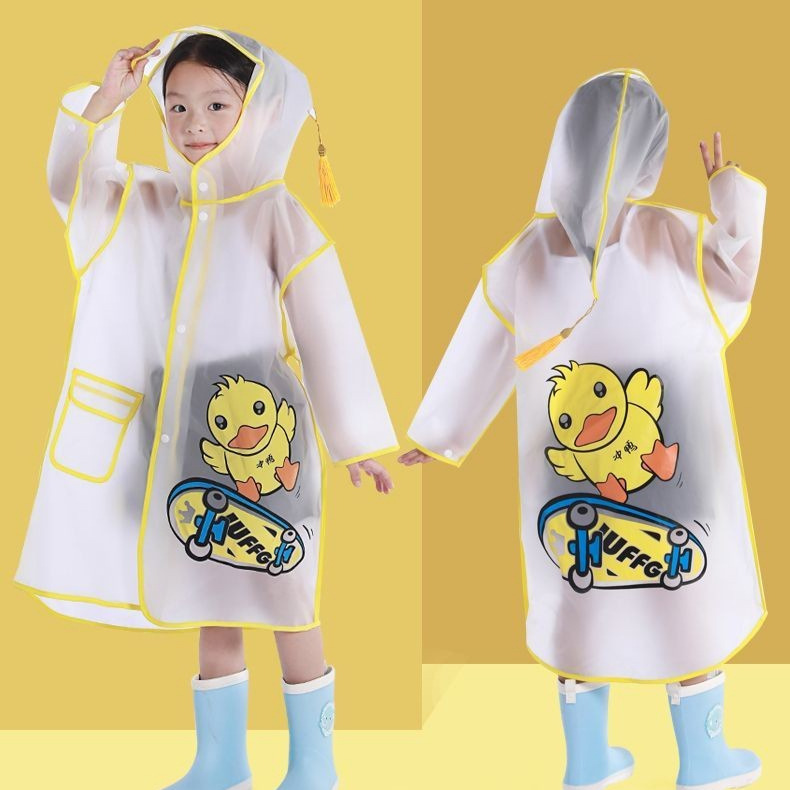 Children's Raincoat for Toddlers, Older Kids, Babies, Students, and Kindergarten Children, Lightweight, Breathable, Portable, Thickened, and Wear-Resistant Raincoat