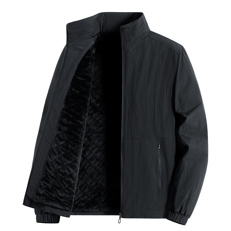 Transfronterizos de chaqueta para hombres otoño y invierno grueso de cuello vertical chaqueta a prueba de viento ocio al aire libre ropa deportiva de estilo americano