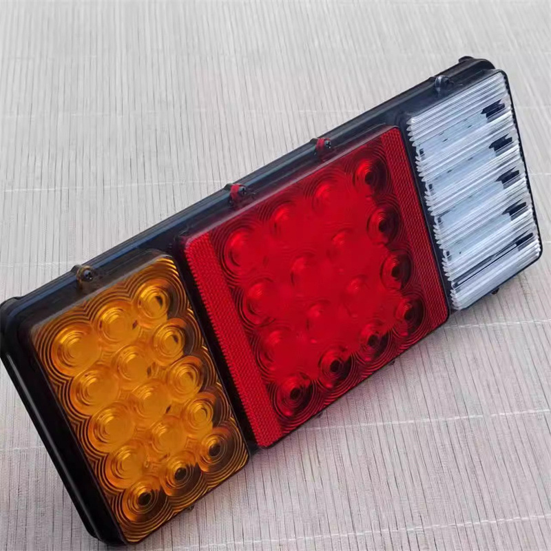 Flat mirror 140-2 electronic LED rear tail light super bright 12v24v semi-trailer truck agricultural vehicle brake tail light reversing light