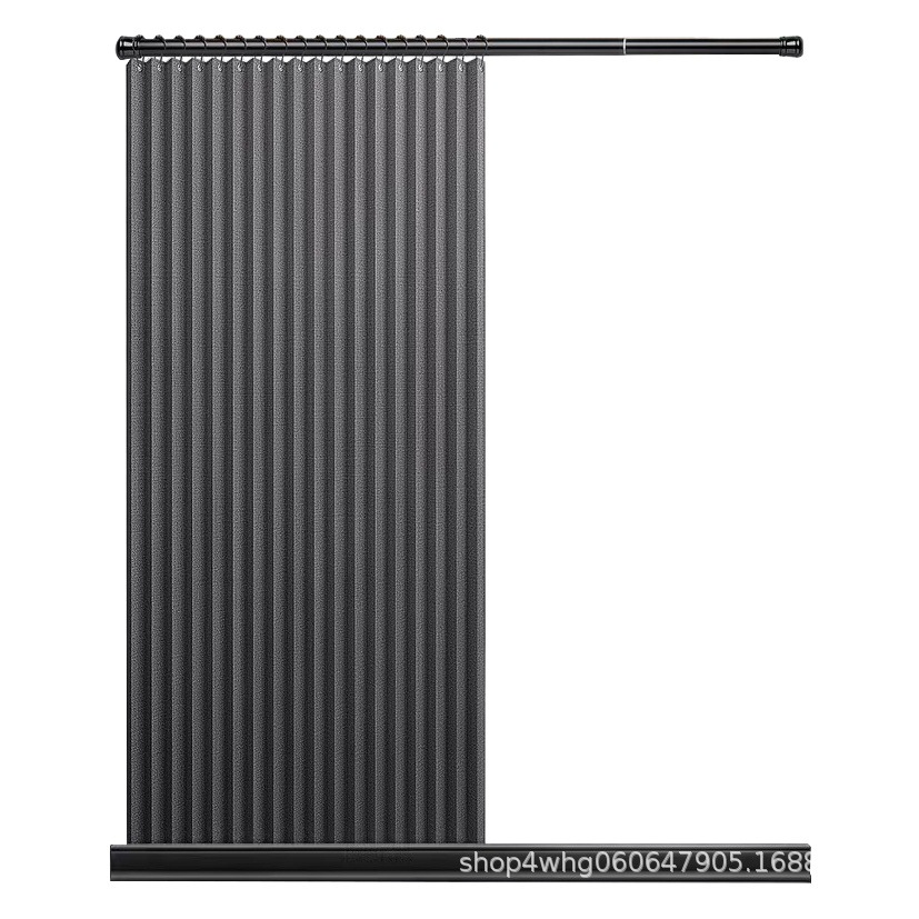 Cortina de ducha plegable Punch-libre baño partición cortina impermeable imitación Lino baño cortina húmeda y seca separación magnética succión caliente