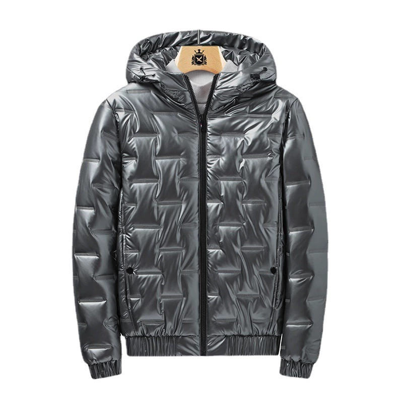 Men's winter short down jacket, trend keep warm hoody