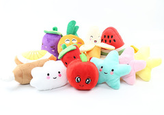 3D digital manufacturer direct sale dog toys cat sounding banana radish chicken leg pet plush toys shrimp