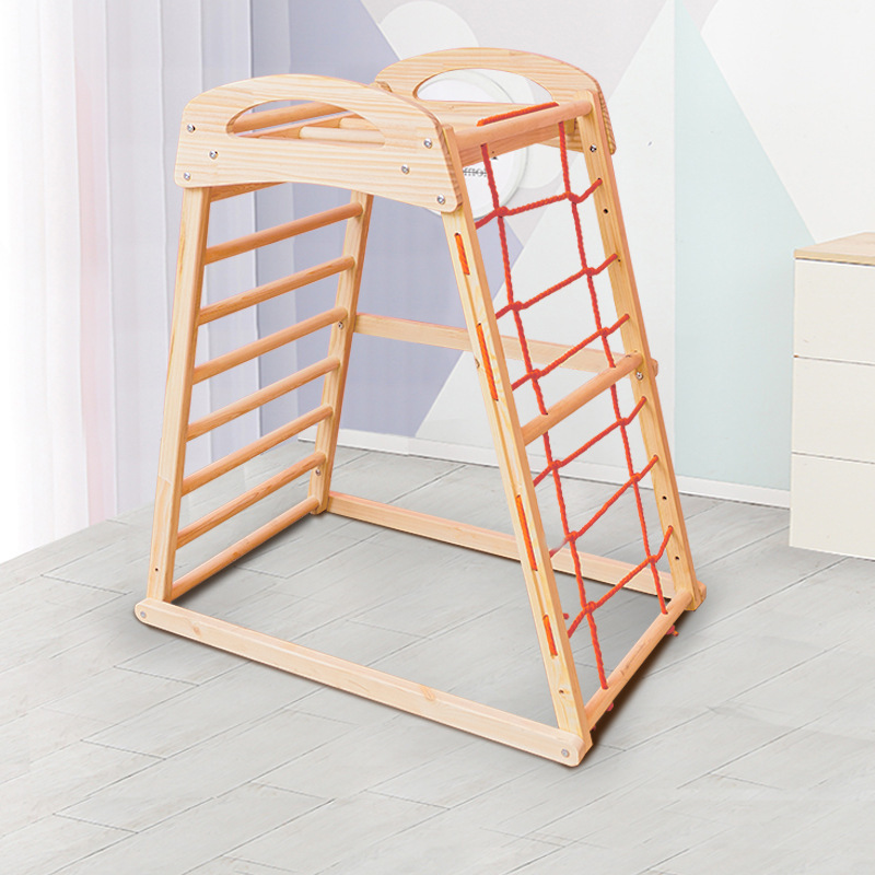 子供の木の登り棚の室内の小型の登りは赤ちゃんの家庭用滑り台のブランコのロッククライミングの組み合わせのおもちゃを鍛えます。|undefined