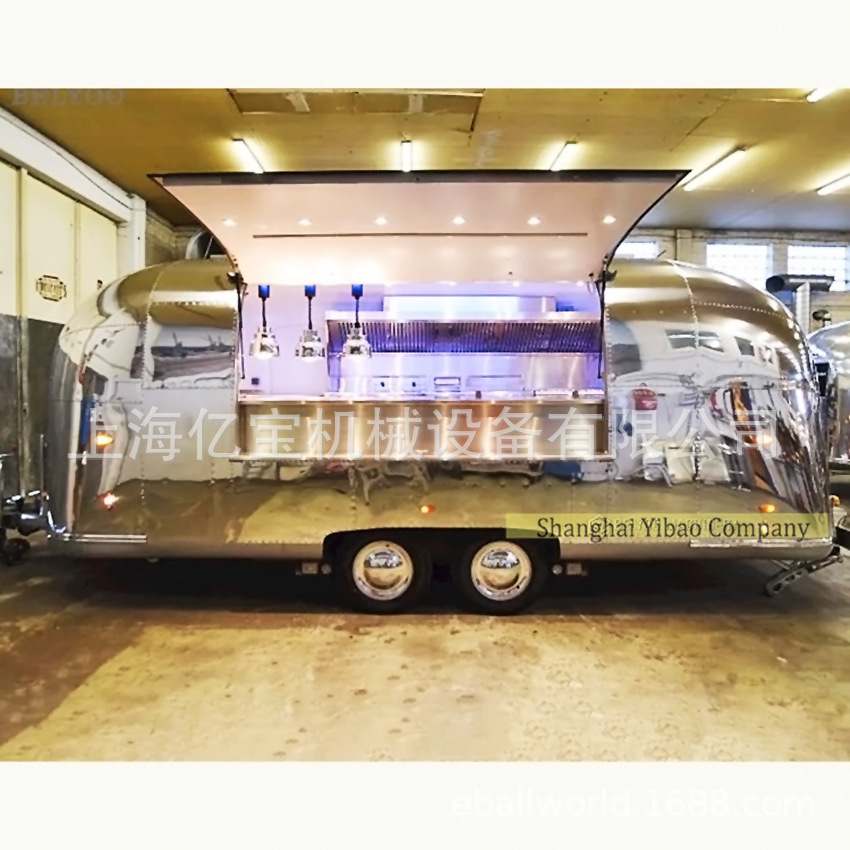 旅居车阿拉伯房车镜面车景点观光车早餐车Airstream food cart