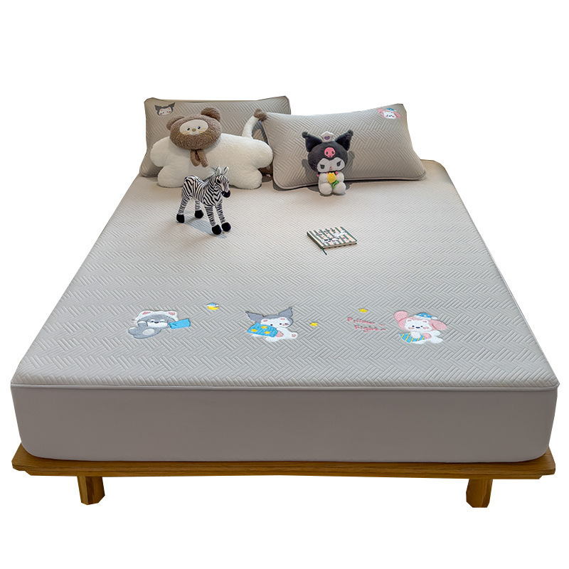 Cama de algodón de clase A 2025 nueva cubierta de cama general de cuatro estaciones todo incluido cubierta protectora de colchón grueso cubierta de sábanas cubierta de cama